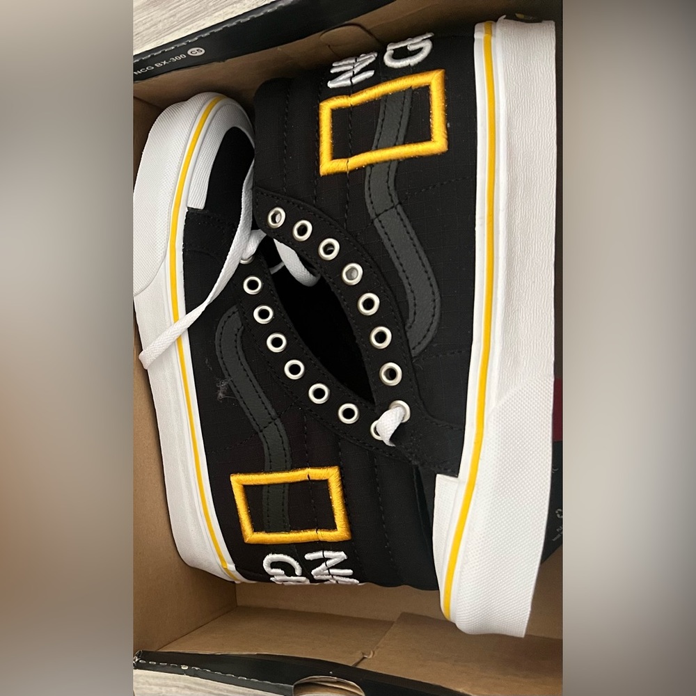 Vans Classic SK8 Hi Reissue 13 National Geographic Shoes w/ box tags 7/8.5 - Picture 10 of 12